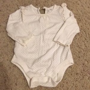 Sparkle onesie with ruffles